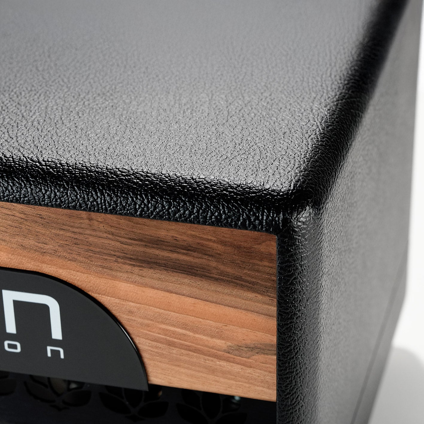 Close-up view of the tubes behind the metal grille of the RedSeven Kali MkII amplifier