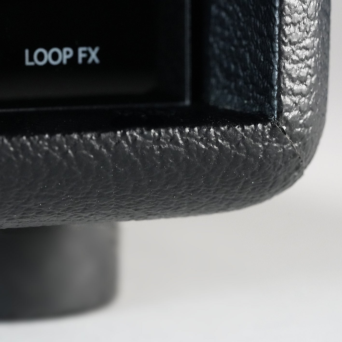 Leather handle detail on Duality 100 amplifier