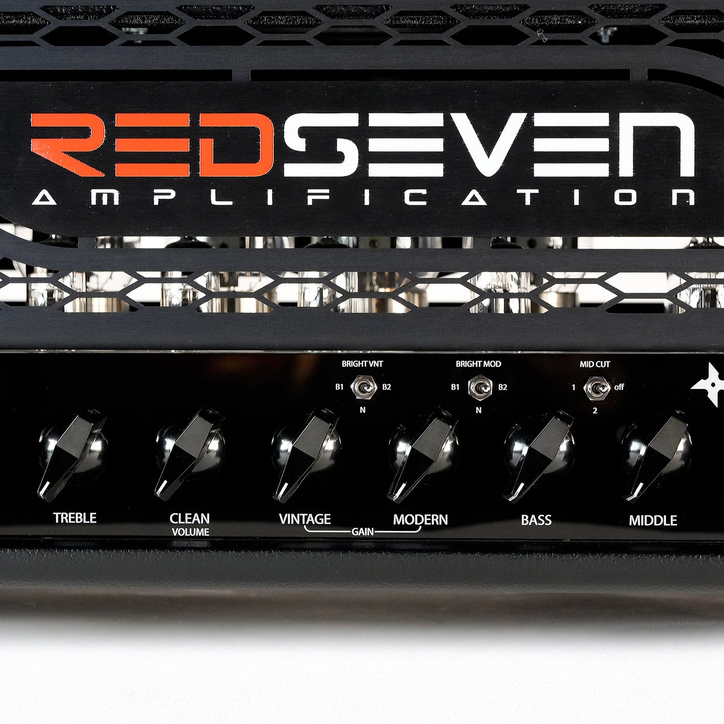 Hybrid 100 control panel with RedSeven logo detail