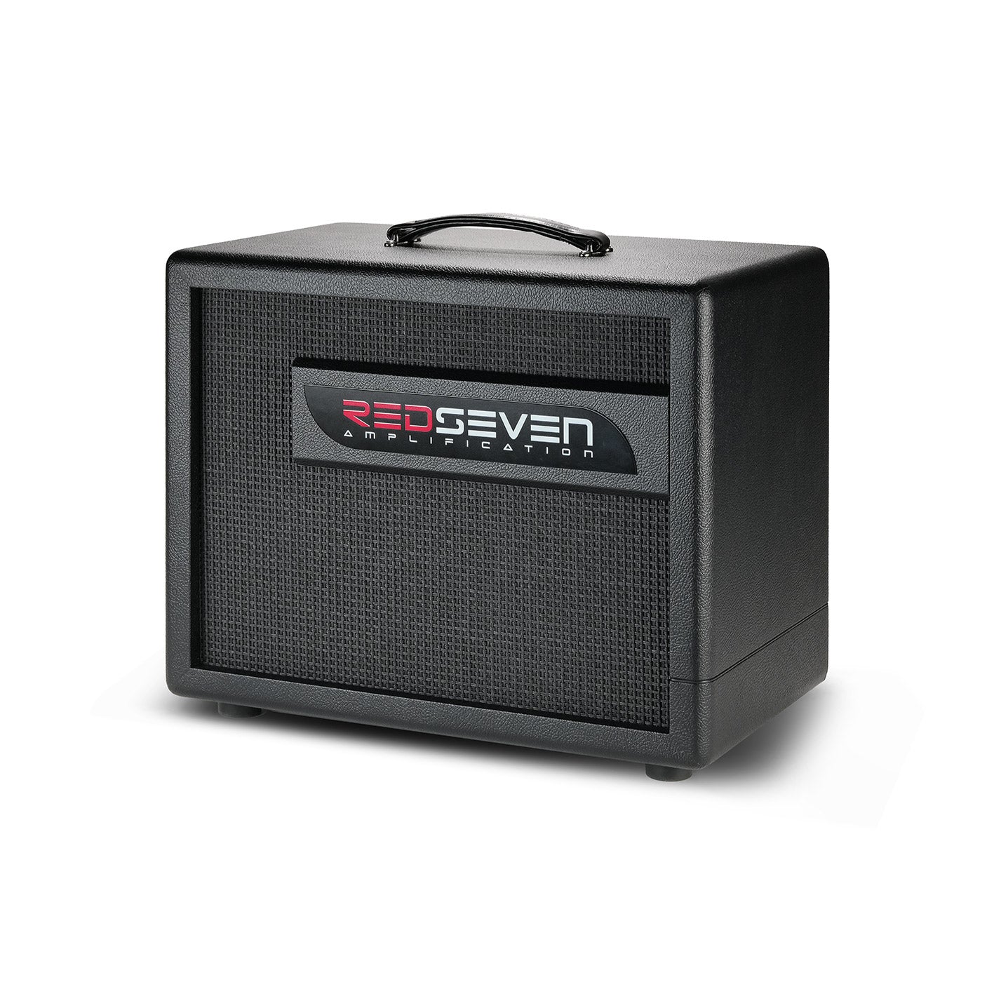 Right angled front view of RedSeven guitar cabinet