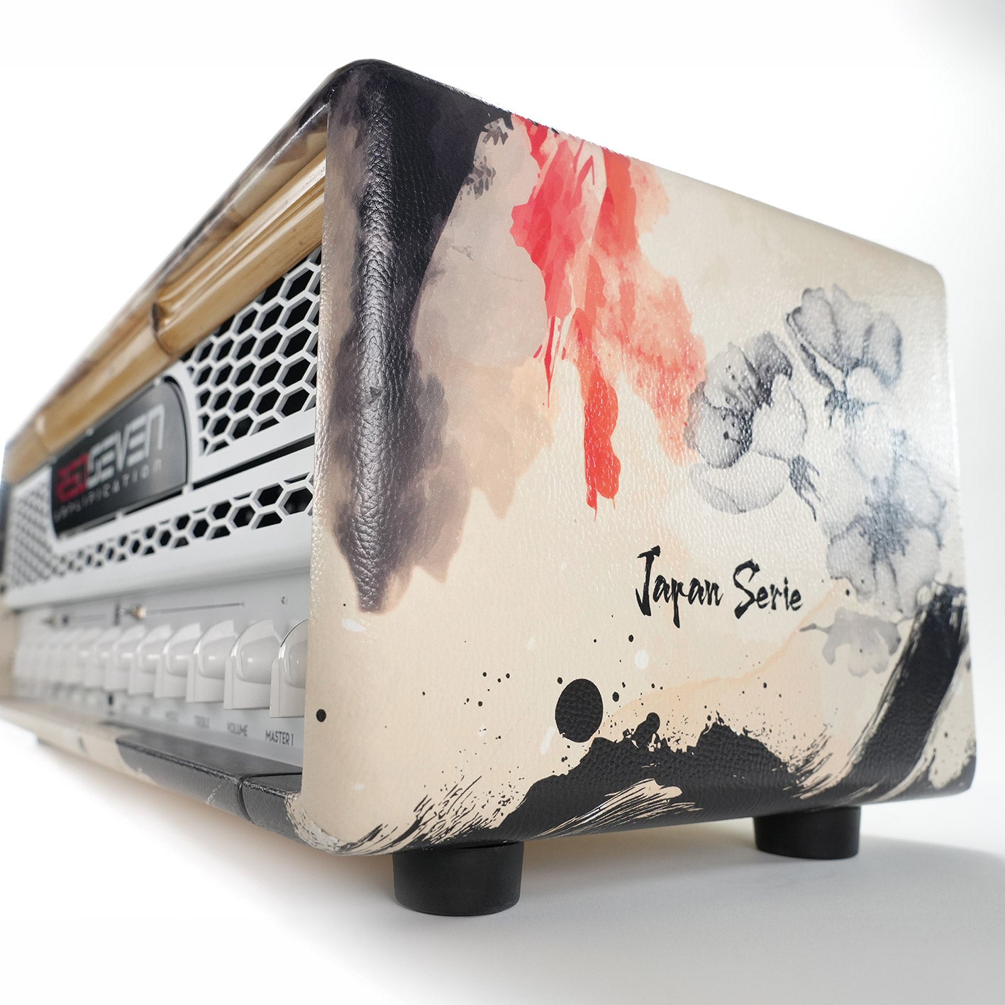 Leviathan Japan Serie Koi — right side panel, Japan Serie script with cherry blossom and ink wash detail