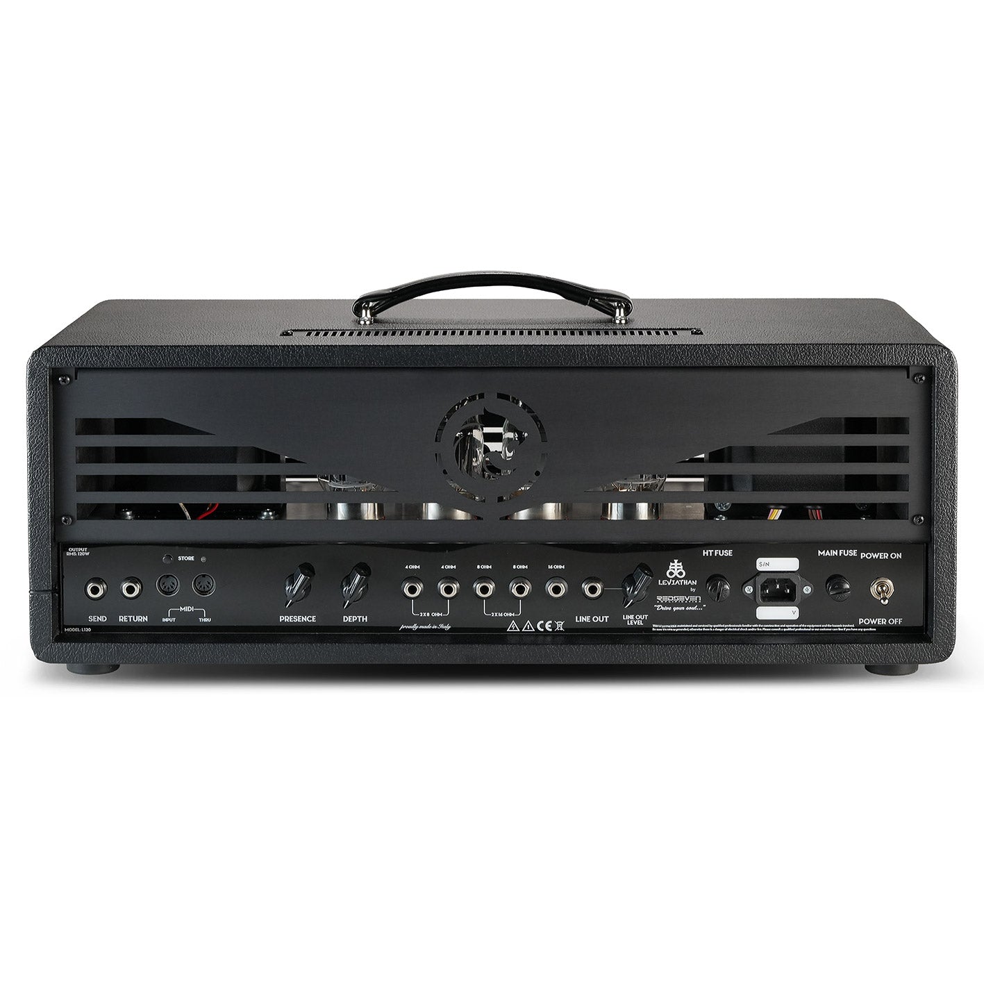 RedSeven Leviathan guitar amplifier – full rear panel view