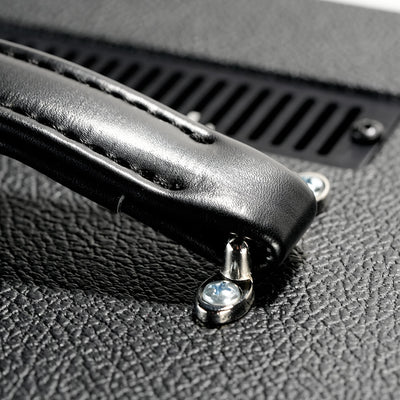Close-up of control knobs on the RedSeven Duality RS amplifier