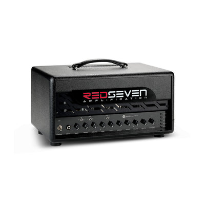 Detail of the leather handle and mounting hardware on the Duality RS amplifier