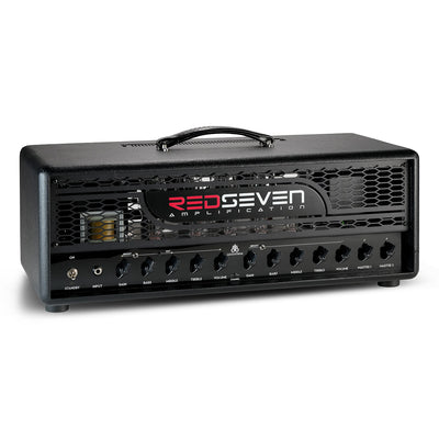 RedSeven Leviathan high-gain amplifier front angled perspective with tube section visible