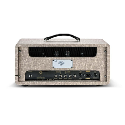 RedSeven Azary back panel – speaker outputs, reverb jack and power section