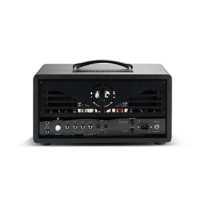 Rear panel view of the RedSeven Duality guitar amplifier with inputs and outputs