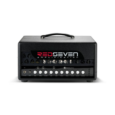 RedSeven Duality guitar amplifier front view with full control panel and branding