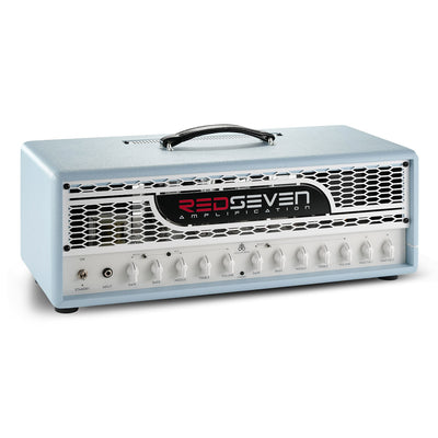 Leviathan Celeste Edition — full angled view from right, powder blue finish and white front panel