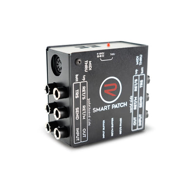 RedSeven Smart Patch handcrafted in Italy – dual-side routing hub with transformer-isolated stereo outputs and MIDI Thru