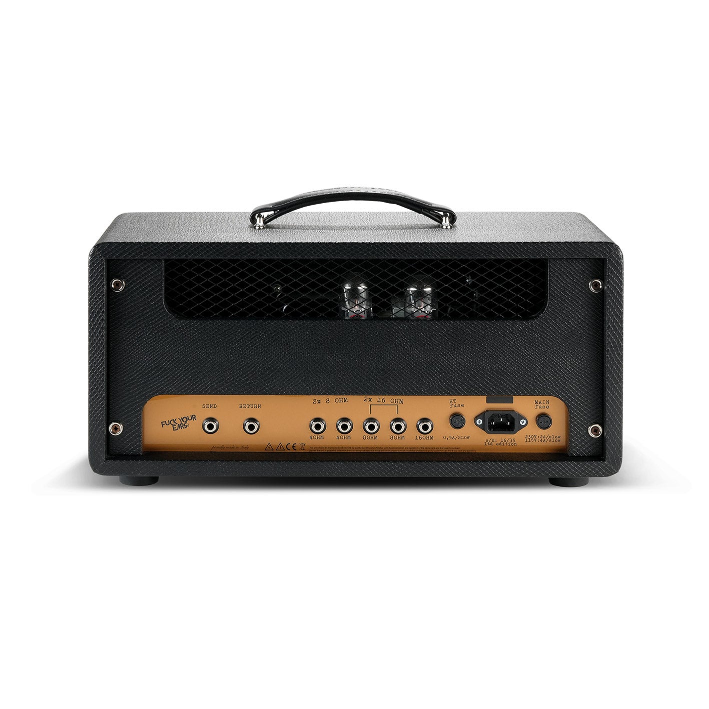 RedSeven The Dirt rear panel – tubes, speaker outputs, send/return loop