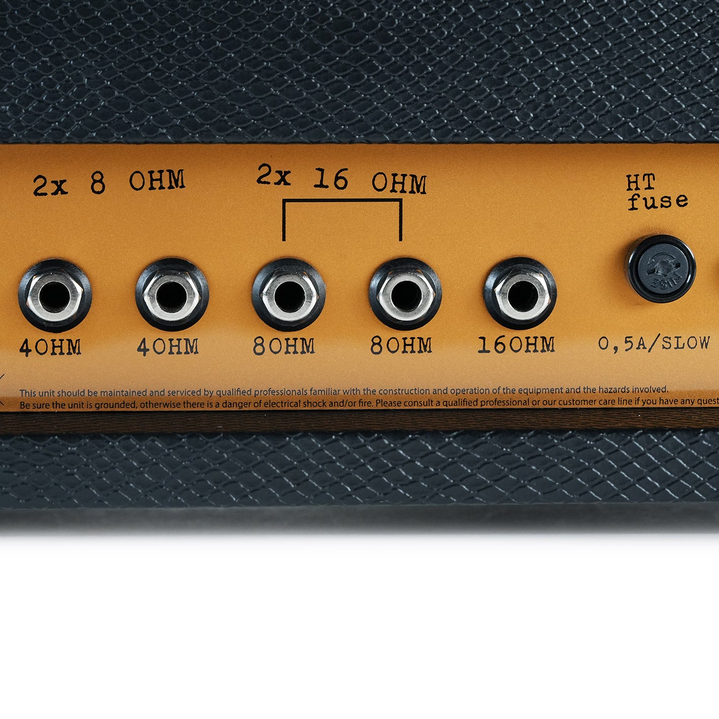 RedSeven The Dirt speaker impedance outputs close-up – 4 ohm, 8 ohm, 16 ohm